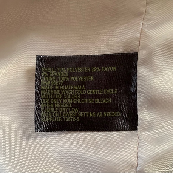 Worthington Crosshatch Light Tan Skirt Suit Set - Picture 9 of 15